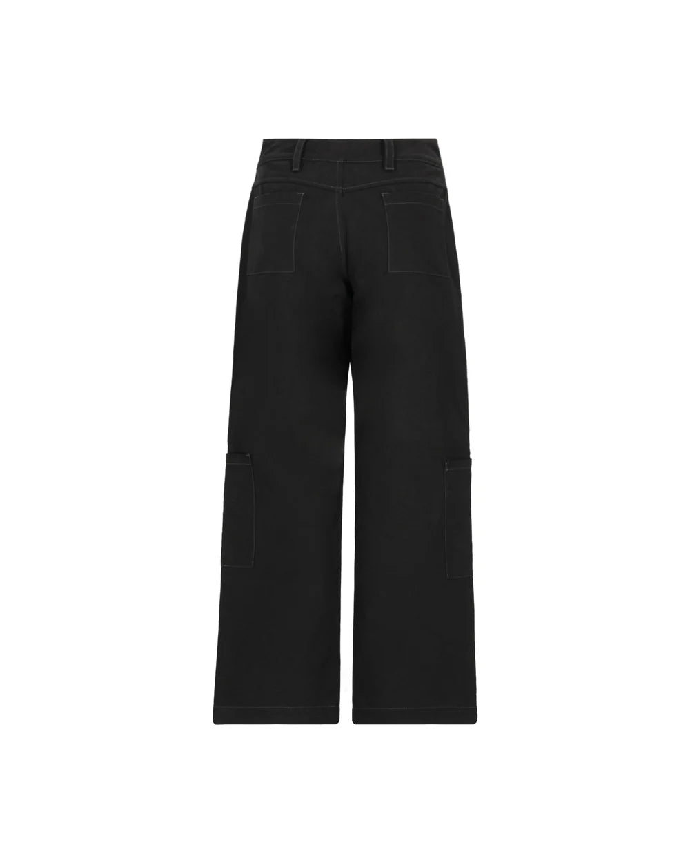 Pantalón Radioso Negro Mujer Clemont Detrás