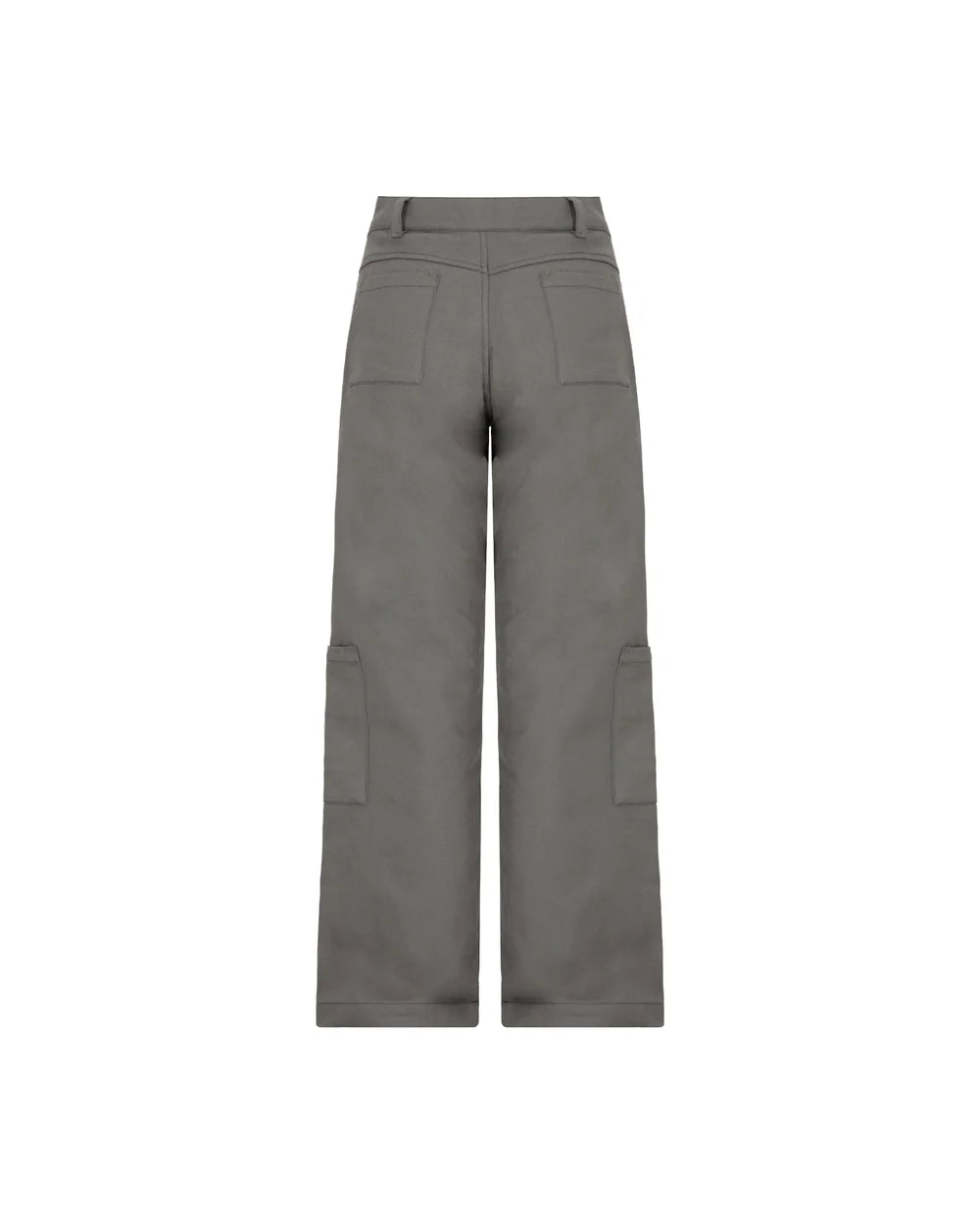 Pantalón Radioso Gris Mujer Clemont Detrás