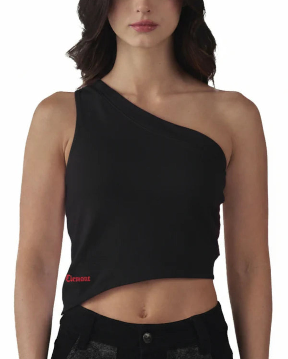 TankTop Trasparenza Clemont Crema Mujer Frontal Modelo