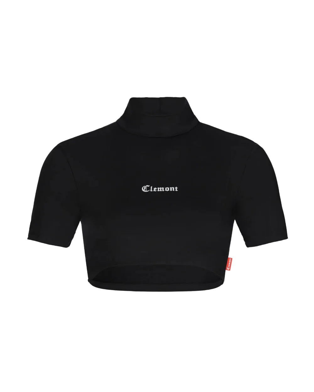 Crop Top Cassiopea Clemont Negro Mujer Frontal