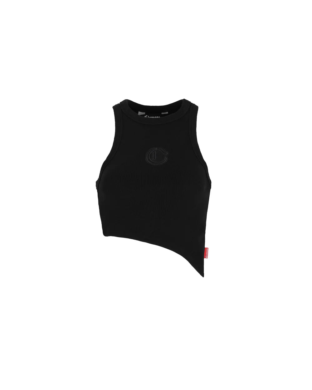 Crop Top Piacevole Clemont Negro Mujer Frontal