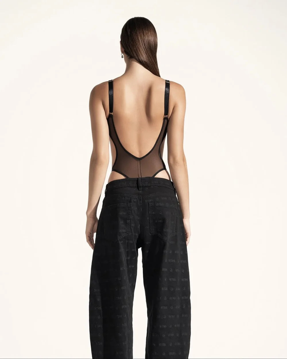 Body Sur Santísimas Negro Mujer Detrás Modelo