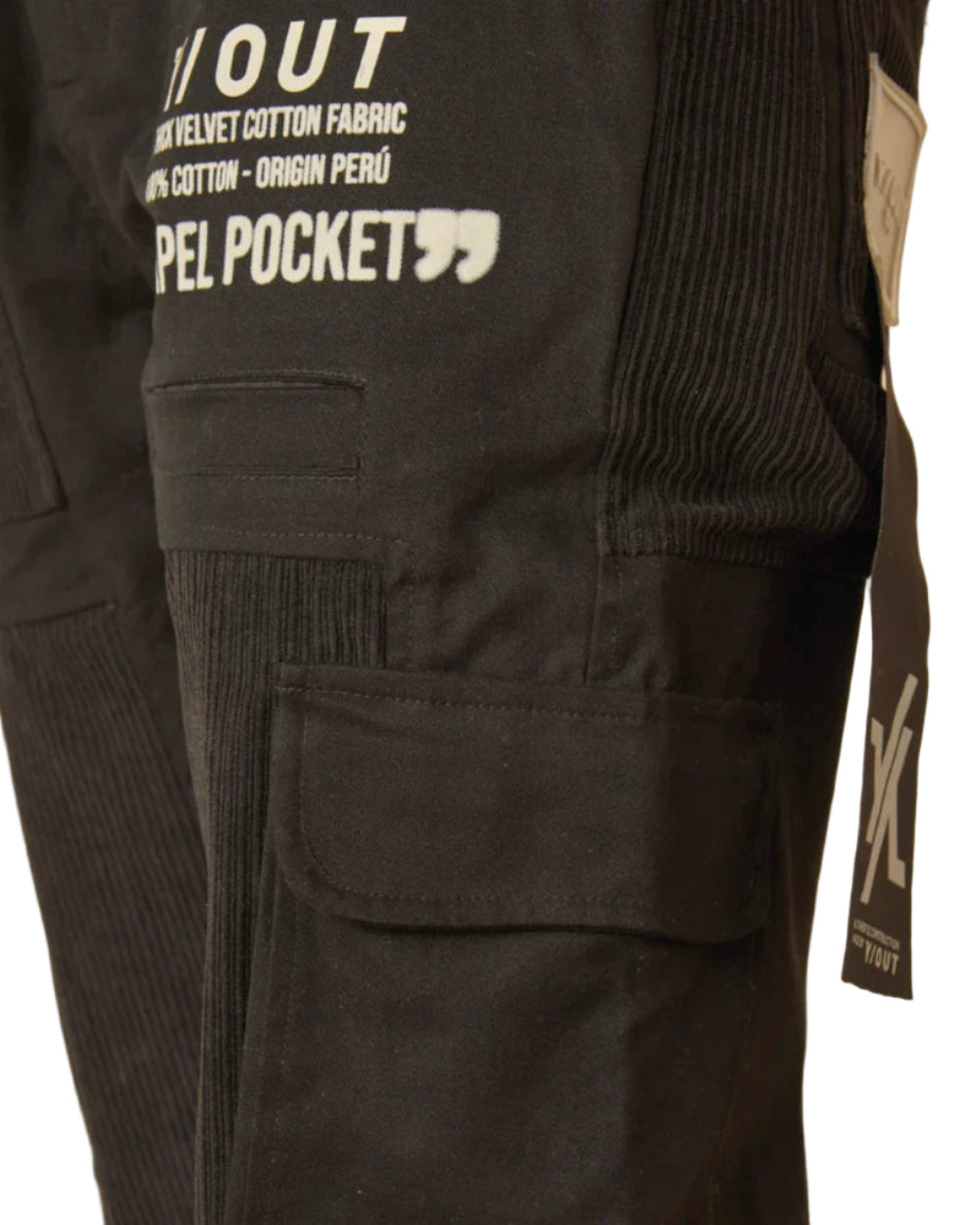 Pantalón Lapel Pants YOut Negro Mujer Lateral Modelo