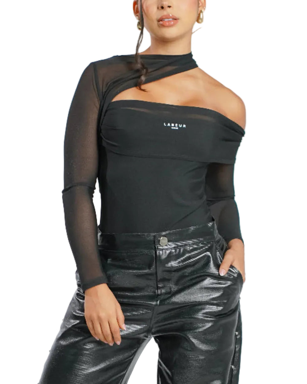 Body Hera Labeur Negro Mujer Frontal Modelo General