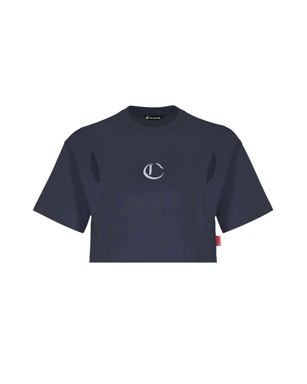 Crop Top Oversized Illuminazione Clemont Azul Mujer Frontal