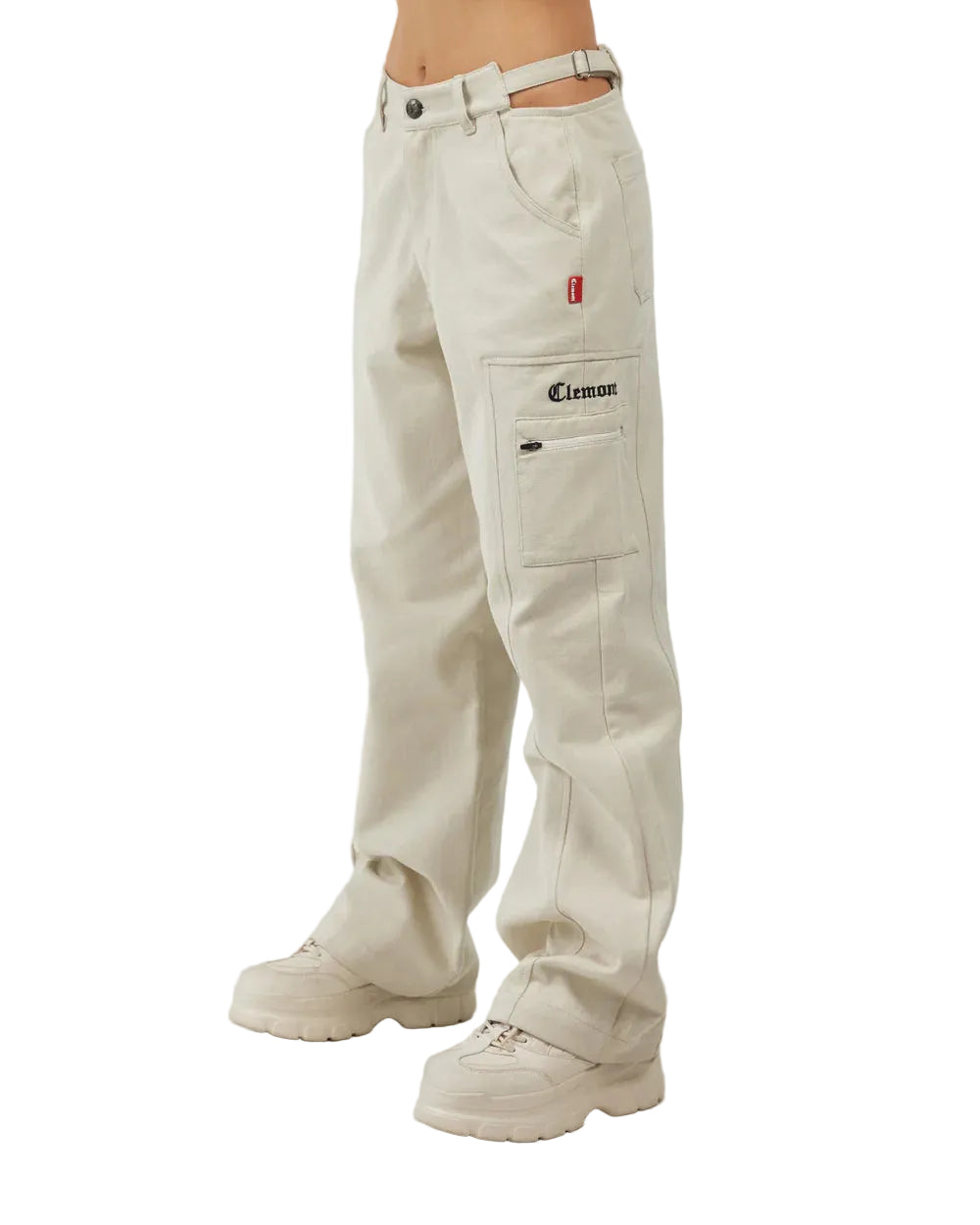 Pantalón Storico Mujer Clemont Color Crema Vista Lateral Mujer