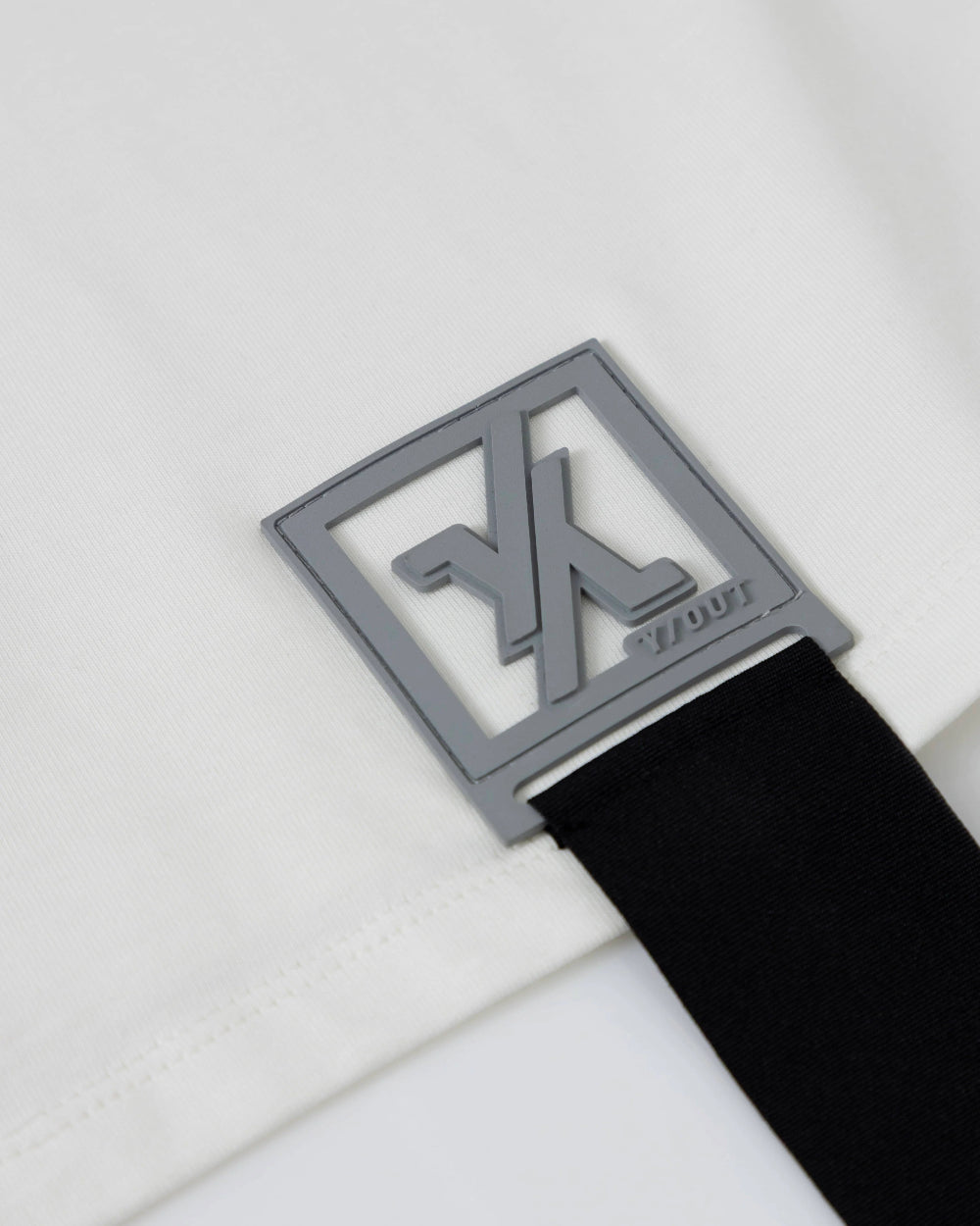 Crop Top Destroyed YOut Mujer Blanco Detrás Detalle