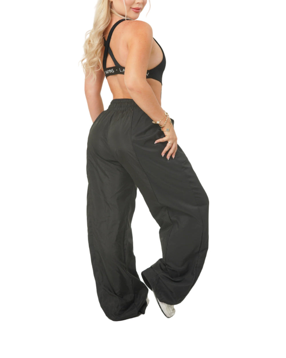 Pantalón Ferrera Labeur Negro Mujer Detrás Modelo