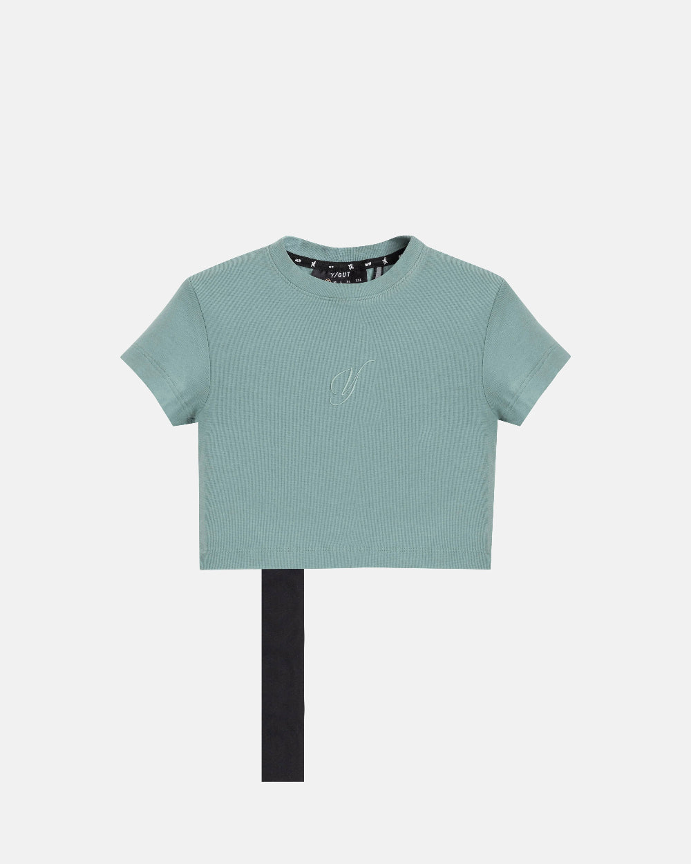 Euro Crop Top YOut Verde Marino Mujer Frontal