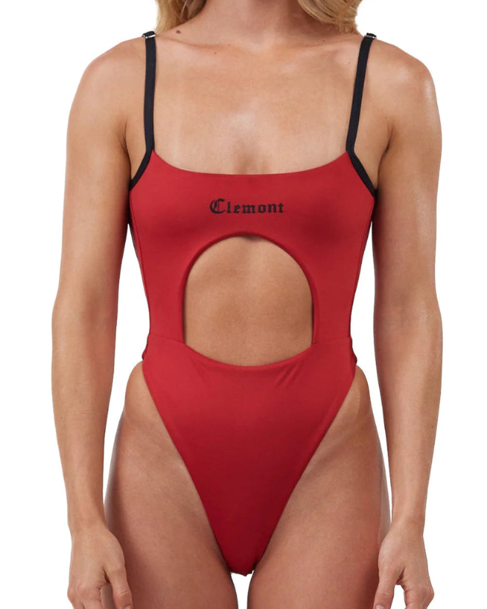 Swimwear Ricchezza Clemont Mujer Color Rojo Frontal Modelo