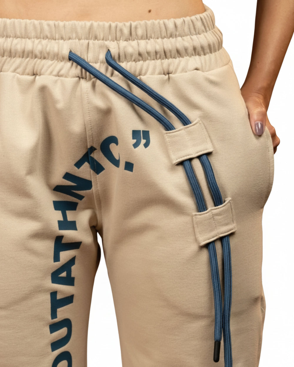 Sudadera Adapter SweatPants YOut Beige Frontal Detalle