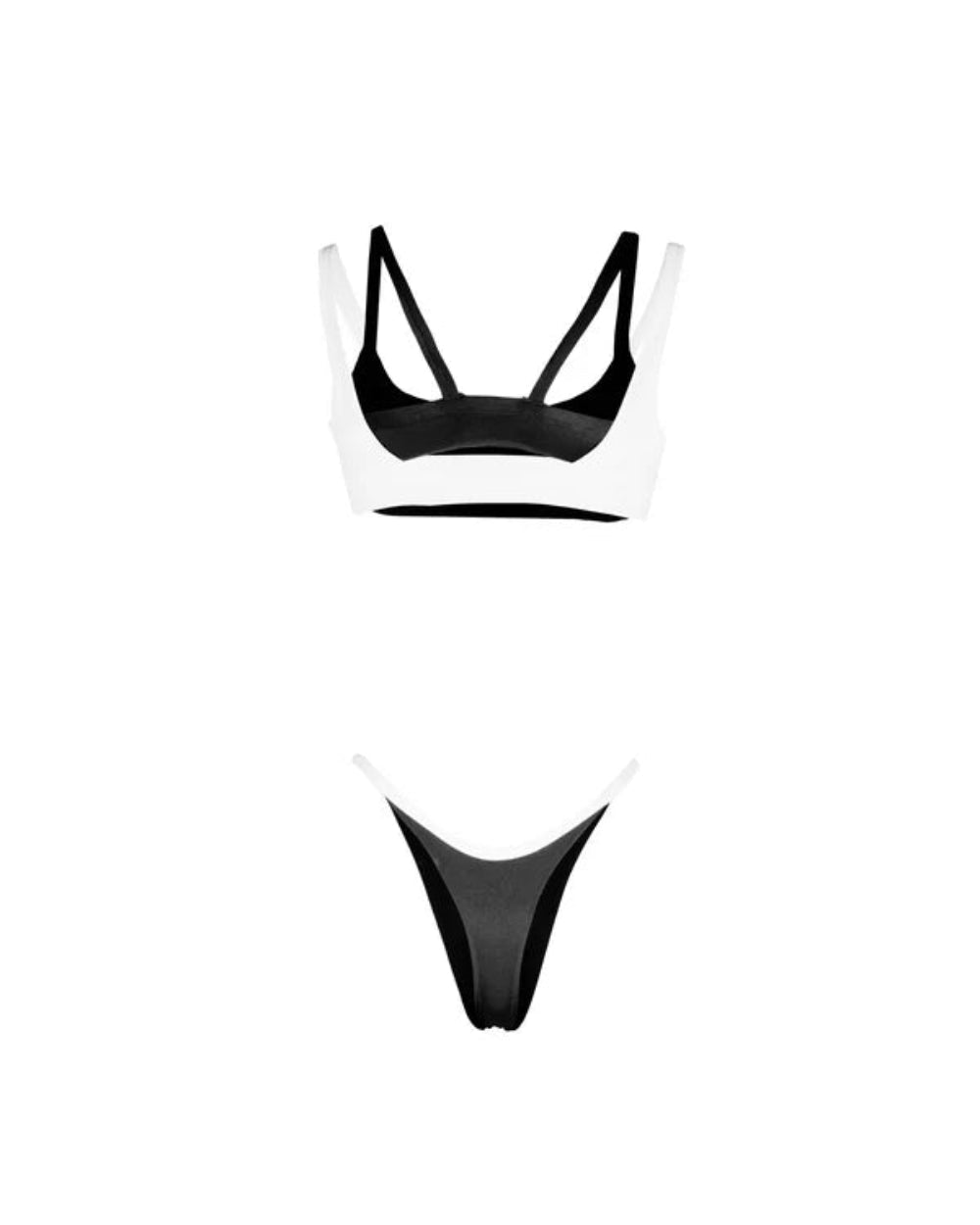 Bikini Verso Clemont Negro Mujer Detrás