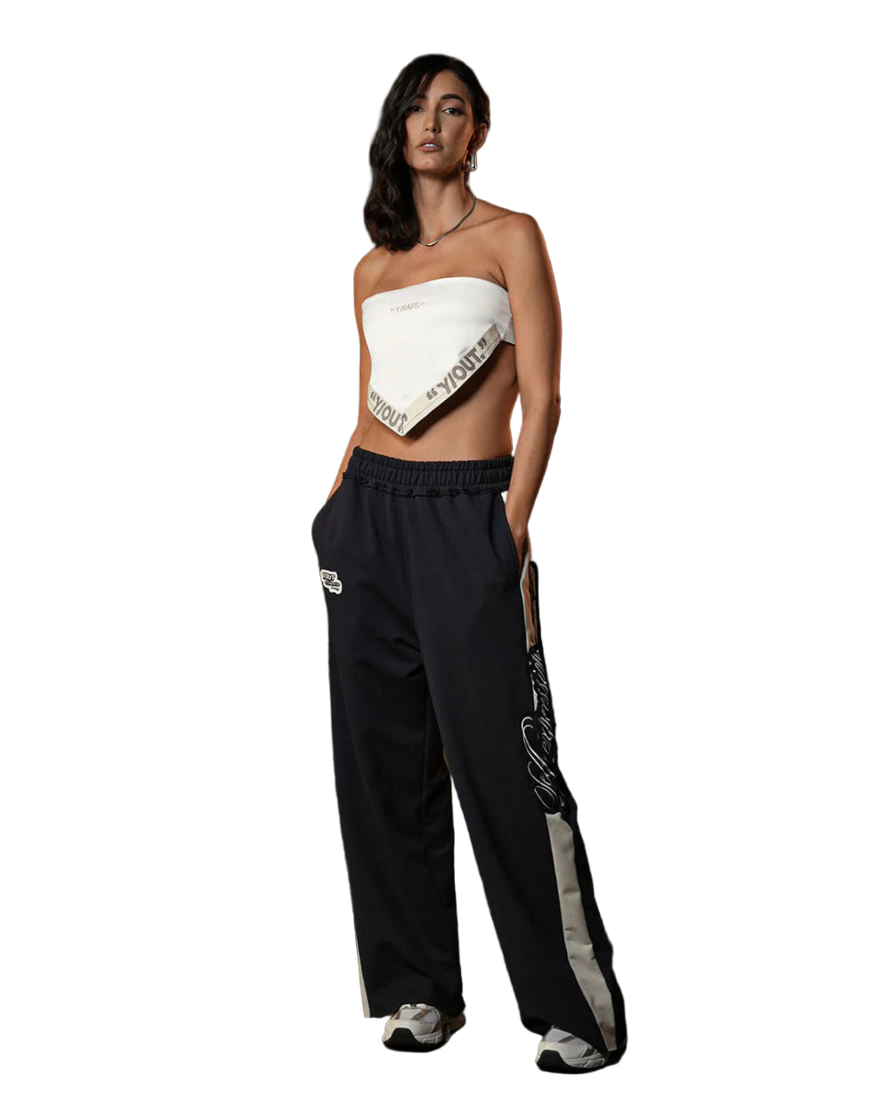 Sudadera Identity Yout Azul Oscuro Frontal Modelo