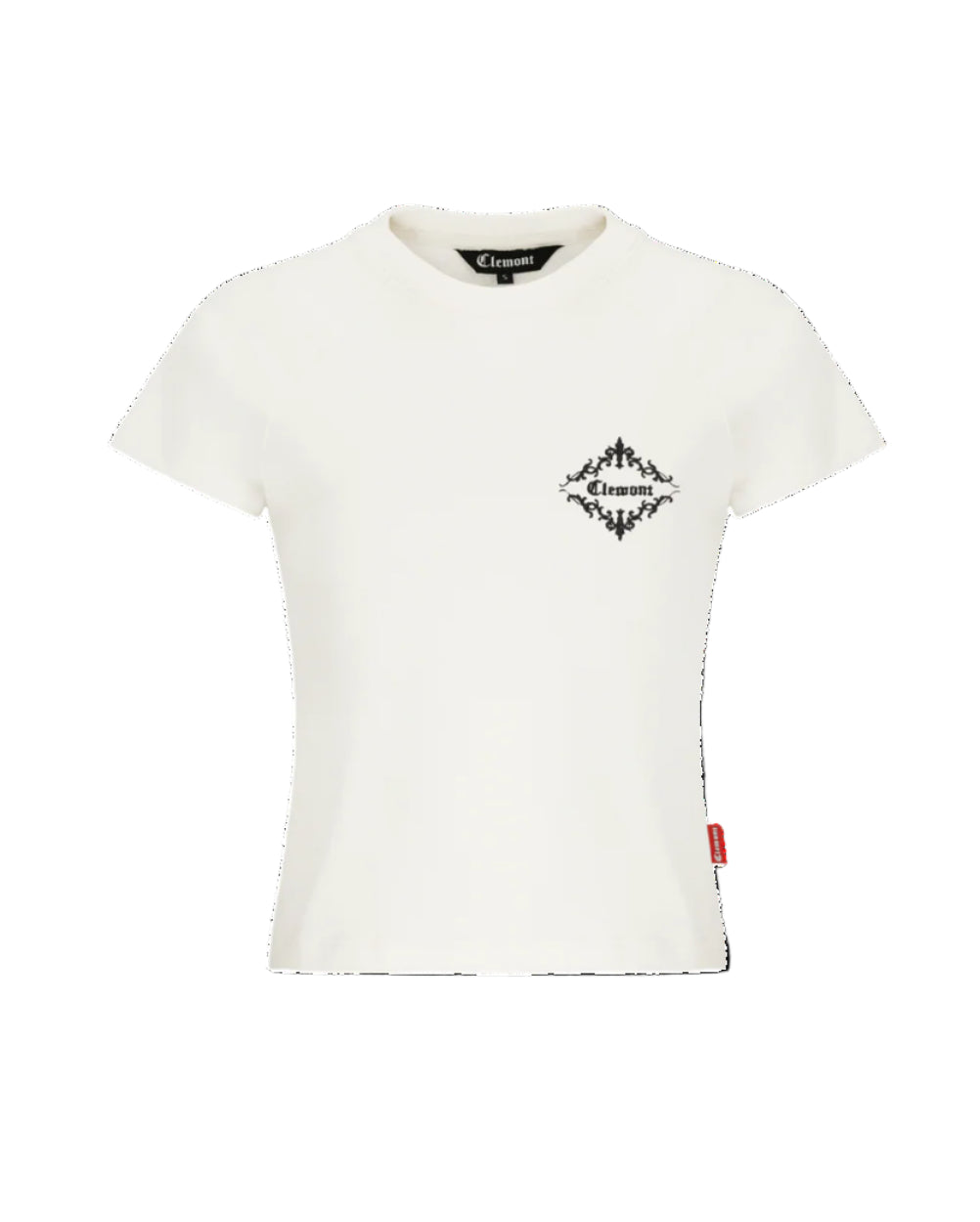 Crop Top Luminoso Clemont Crema Mujer Frontal