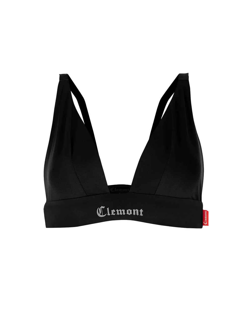 Crop Top Enigma Clemont Negro Mujer Frontal