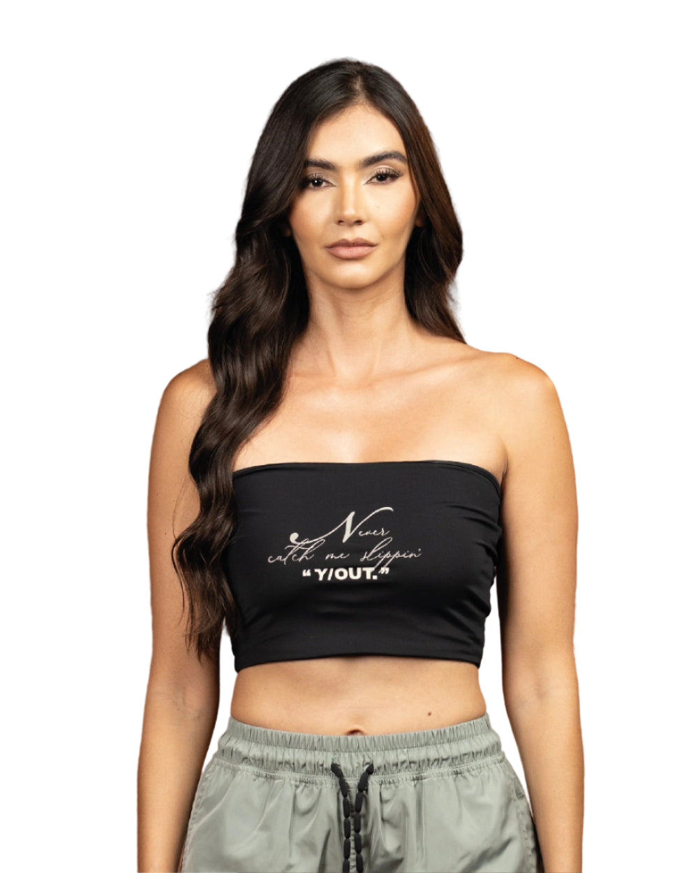 Top RPM YOut Negro Mujer Frontal Modelo