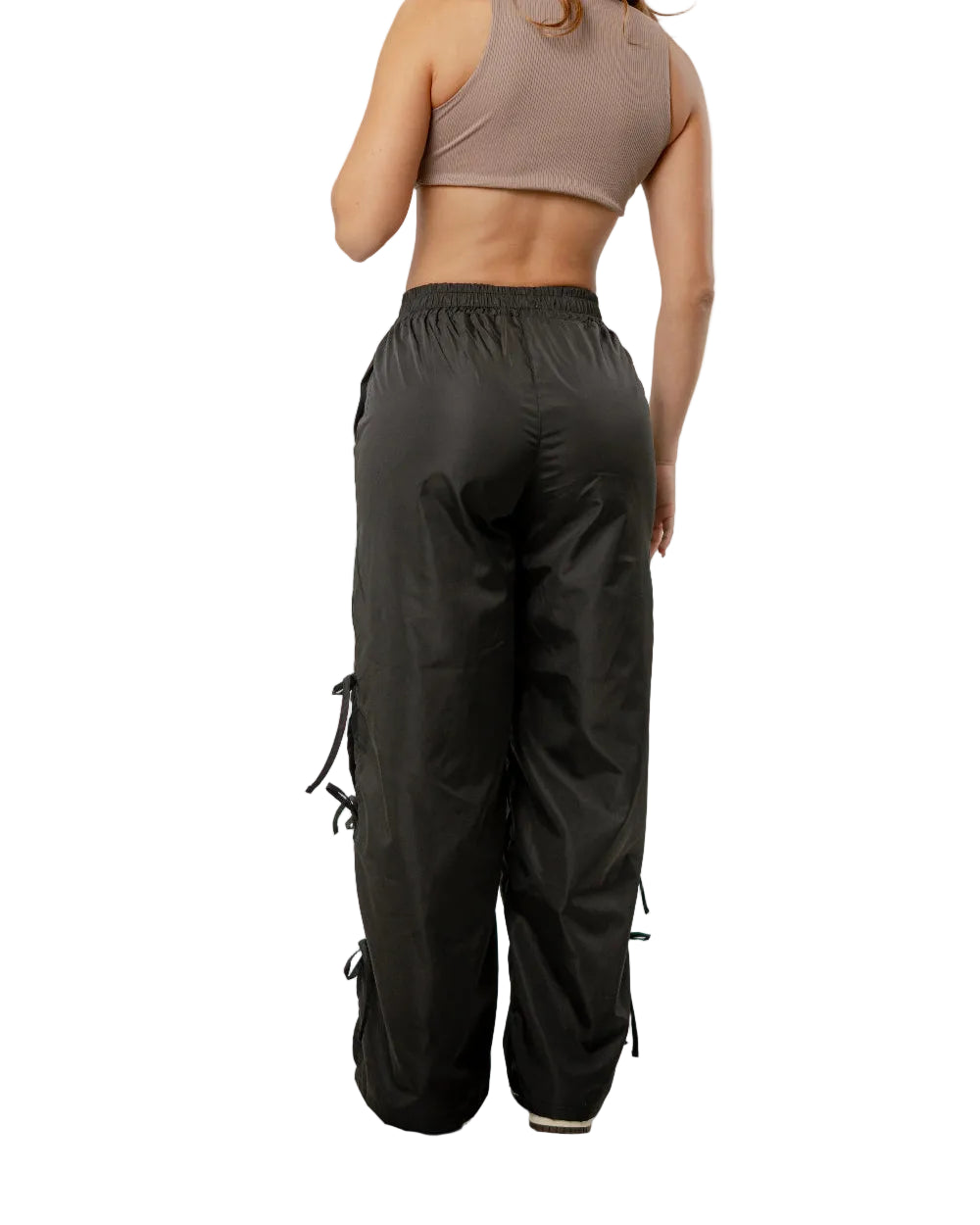 Pantalón Mumbai Labeur Negro Mujer Detrás Modelo