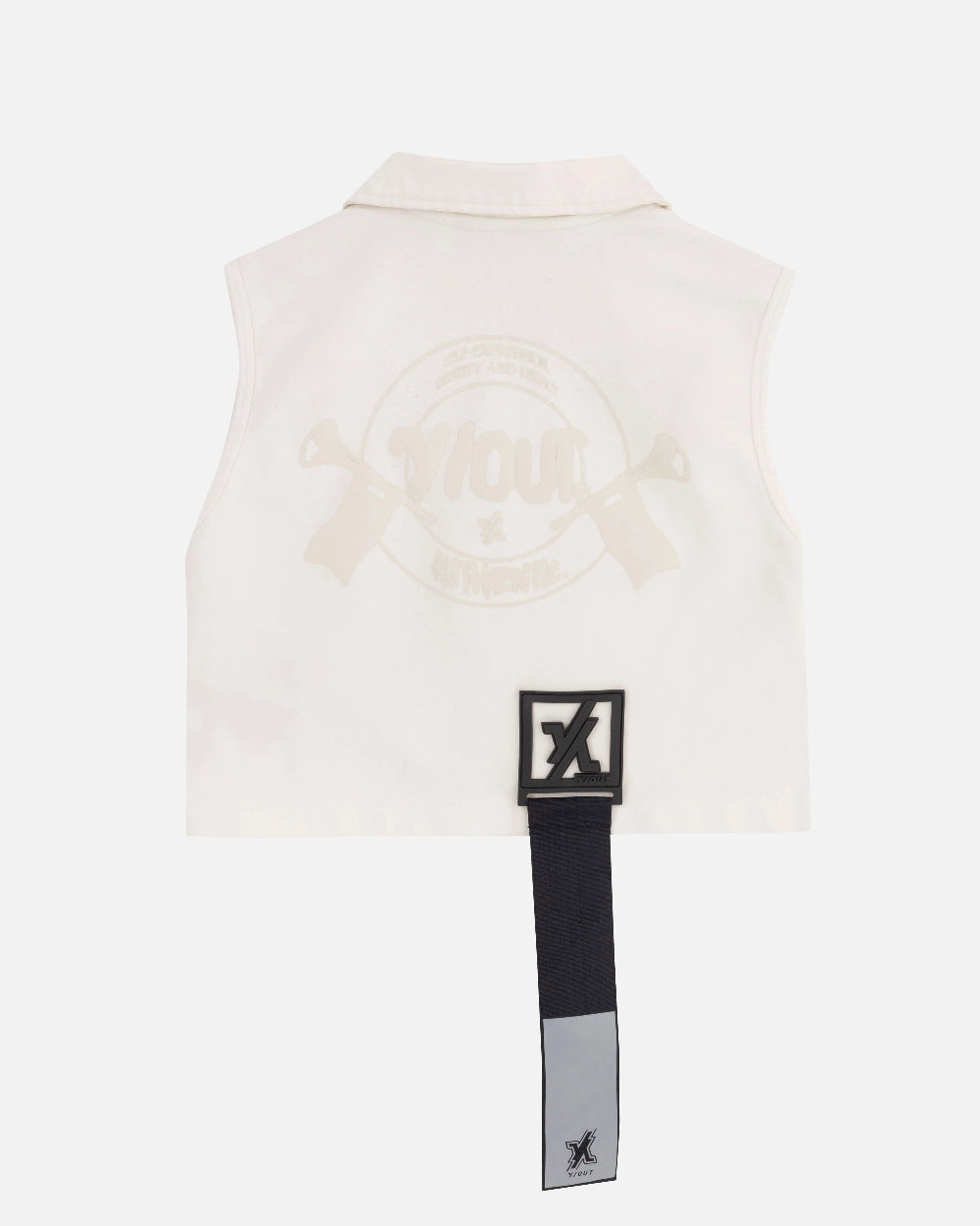 Crop Top Tea Top YOut Crema Mujer Detrás