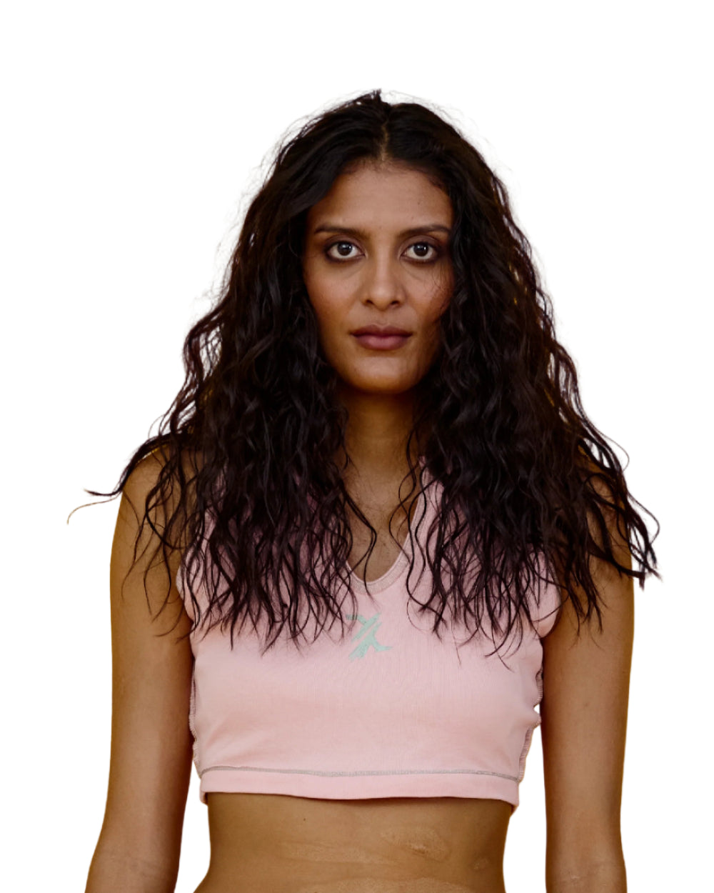 Crop Top Duplex YOut Doble Faz Rosado Mujer Frontal Version Dos