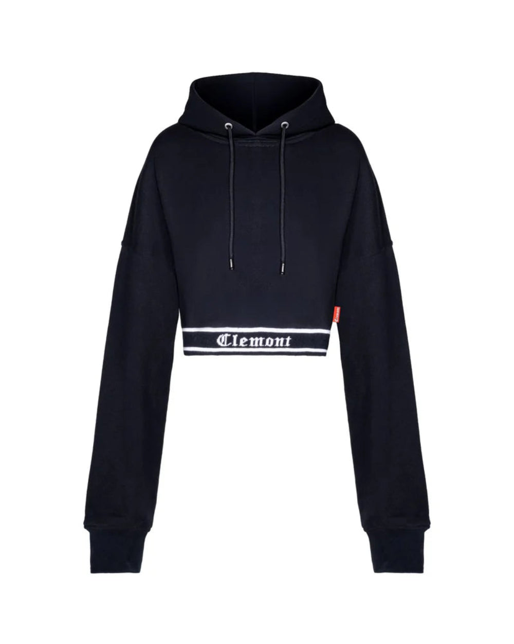 BUZO HODDIE CLEMONT NEGRO MUJER FRONTAL