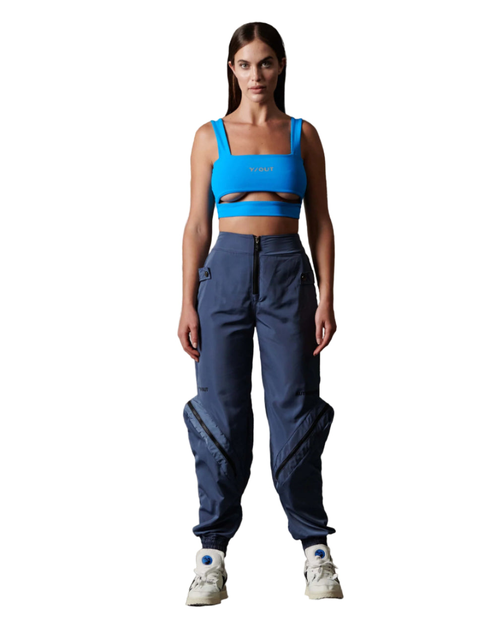 Jogger Boreal YOut Azul Navy Mujer Frontal Modelo