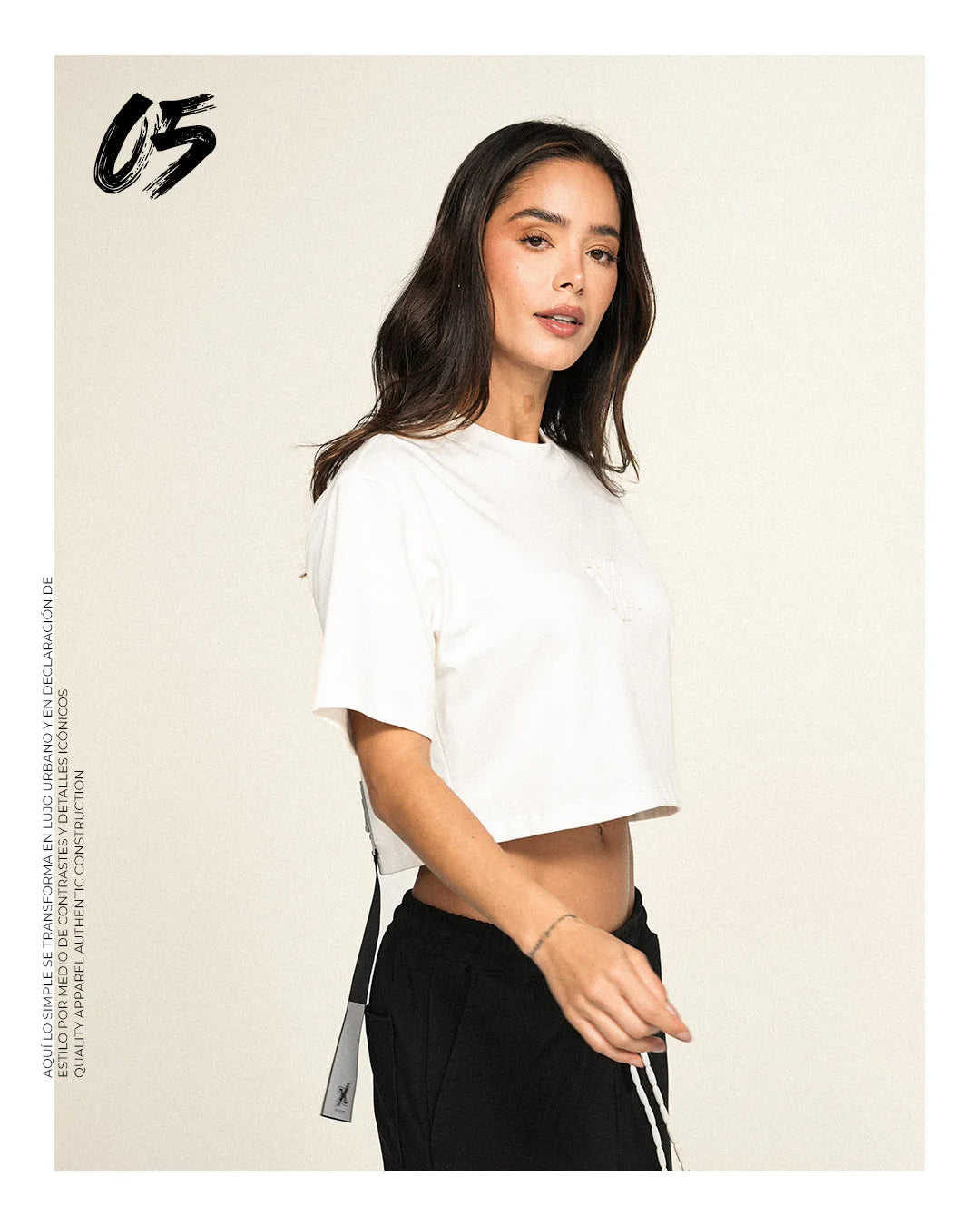 Crop Top DESTROYED CROP Y/Out