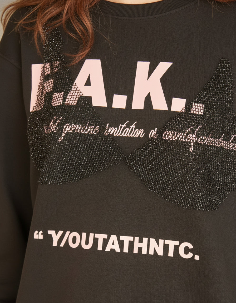 Vestido Fake Dress YOut Negro Mujer Frontal Detalle