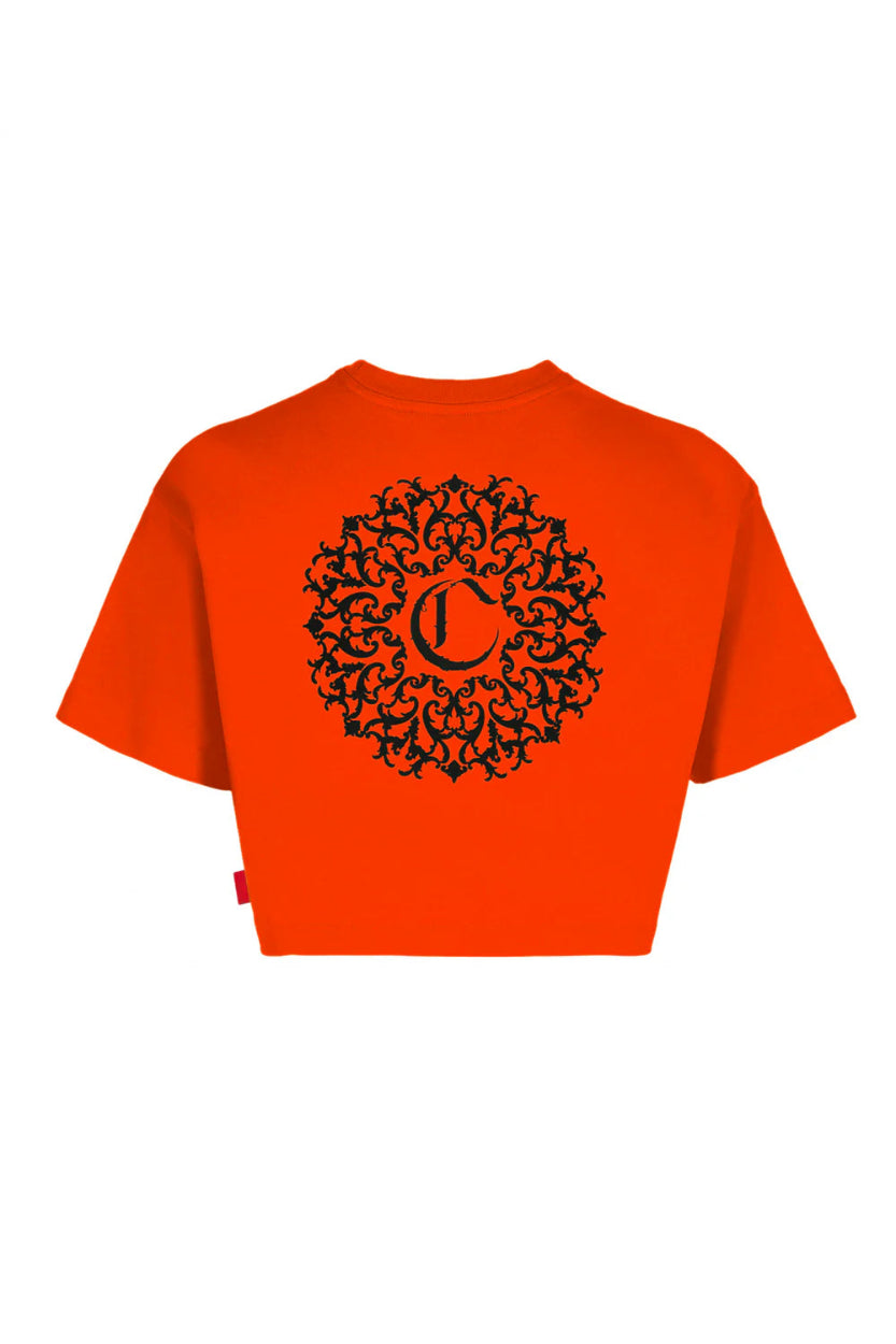 Crop Top Armonioso Clemont Mujer Color Rojo Detrás