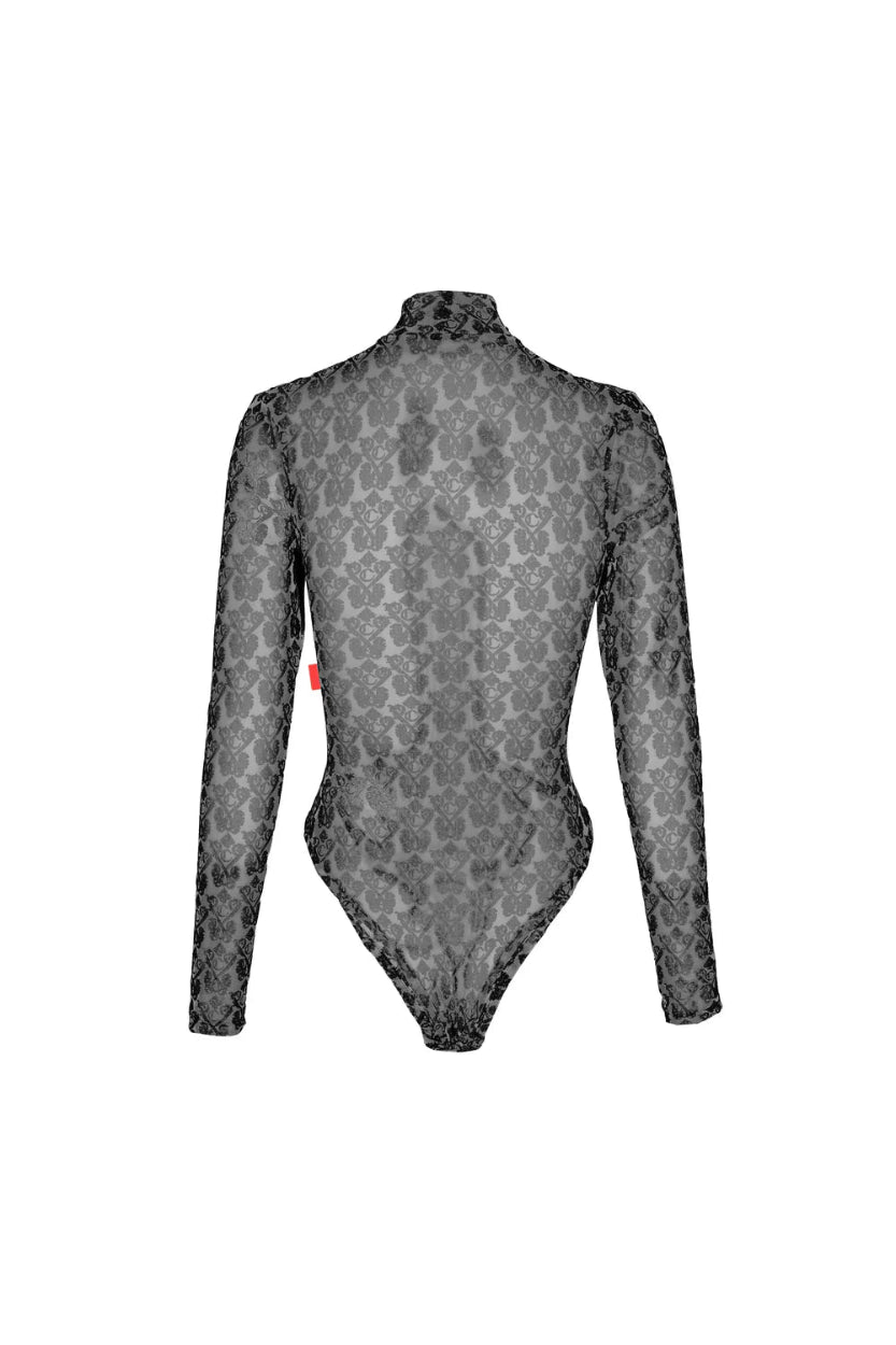 Body Zodiaco Clemont Mujer Color Negro Detrás