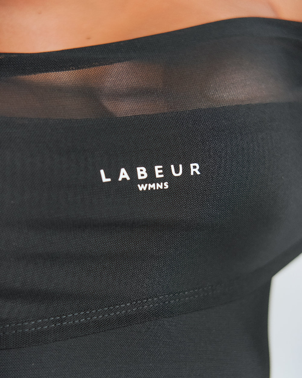 Body Hera Negro Mujer Frontal Modelo Detalle