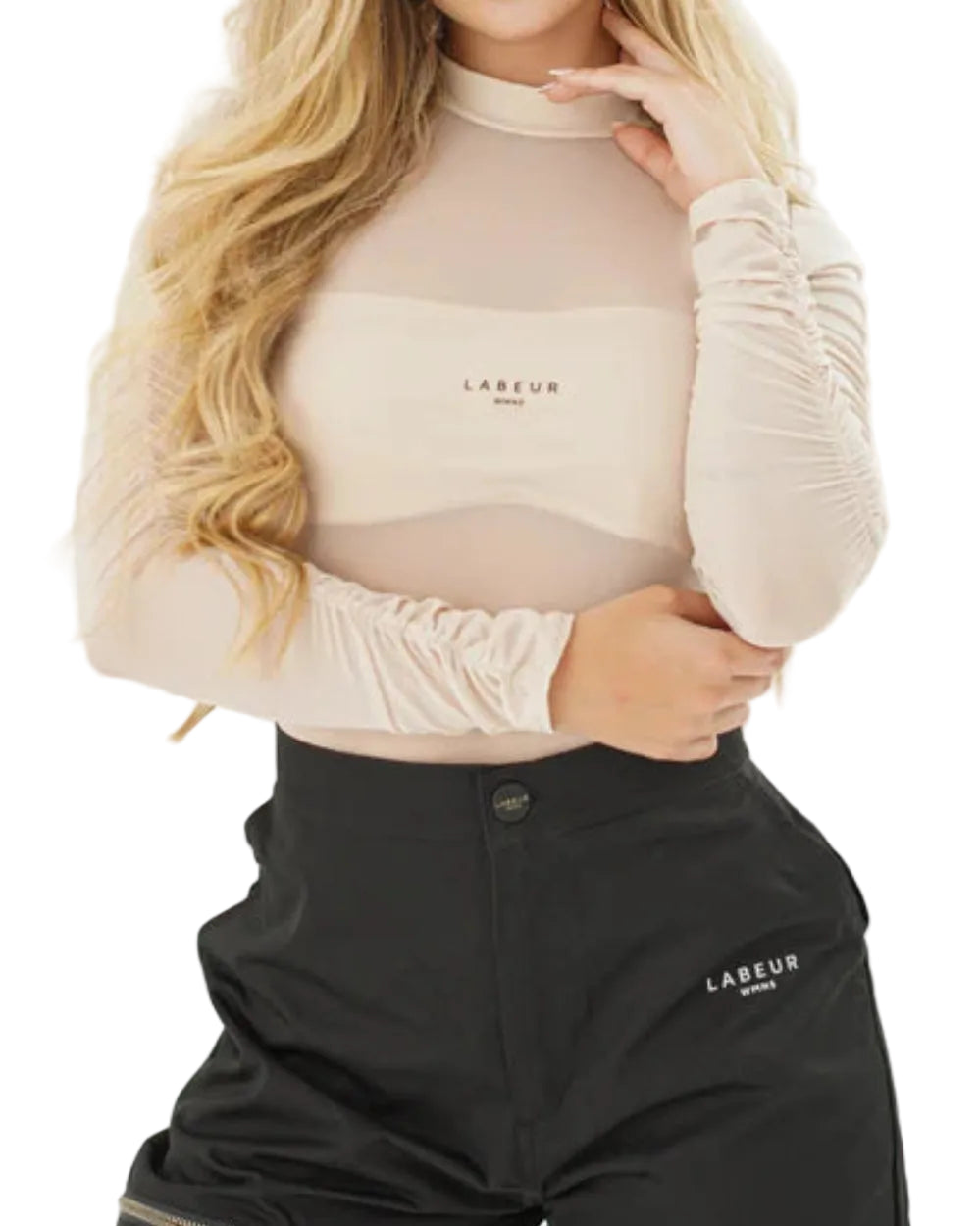 Body Avignon Labeur Crema Mujer Frontal Modelo