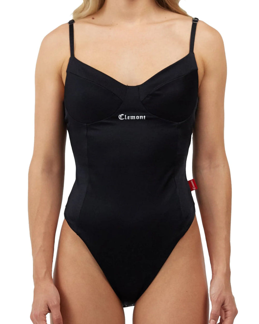 Body Vivace Clemont Mujer Color Negro Frontal Modelo