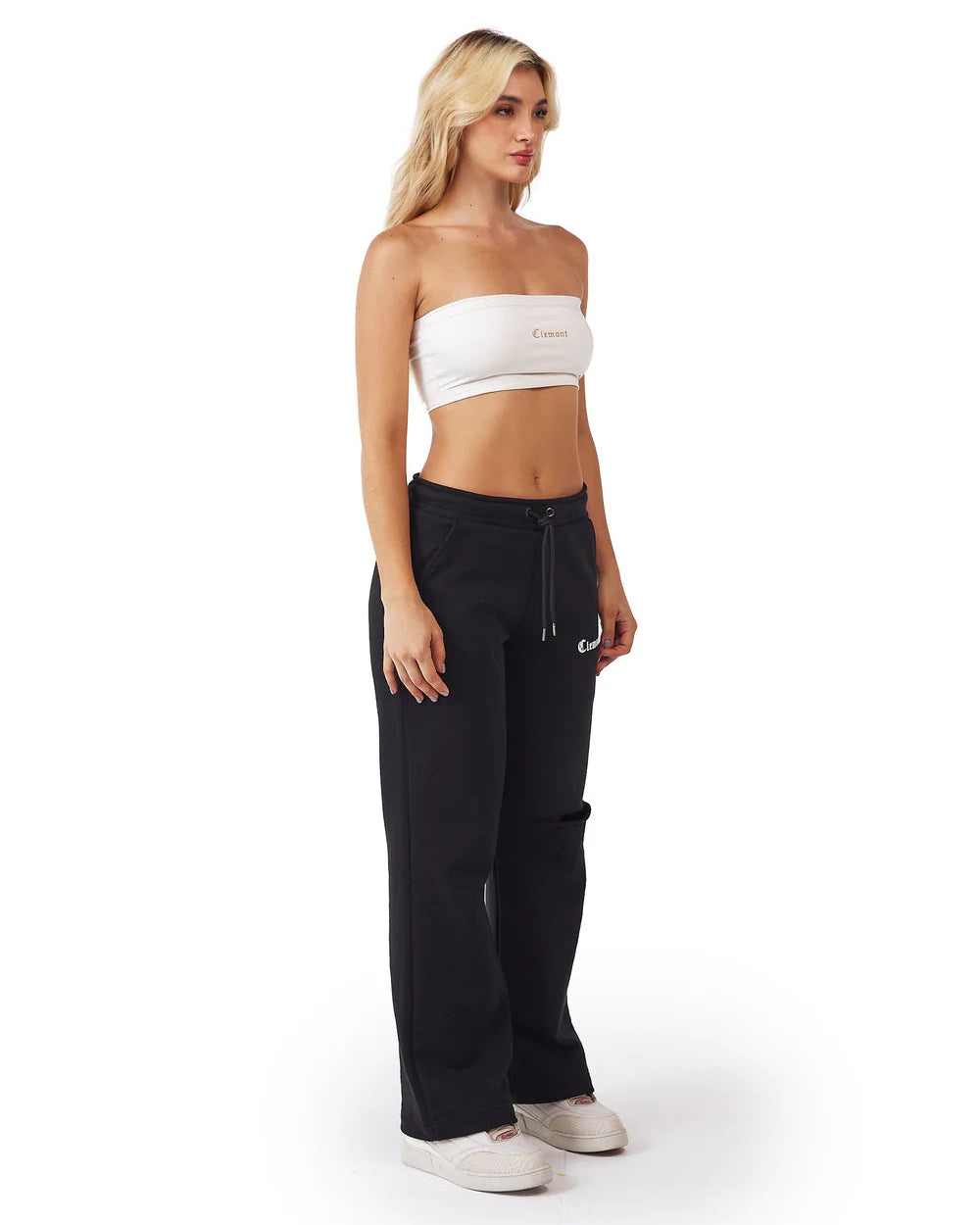 Crop Top Resa Clemont Crema Mujer Lateral General Modelo