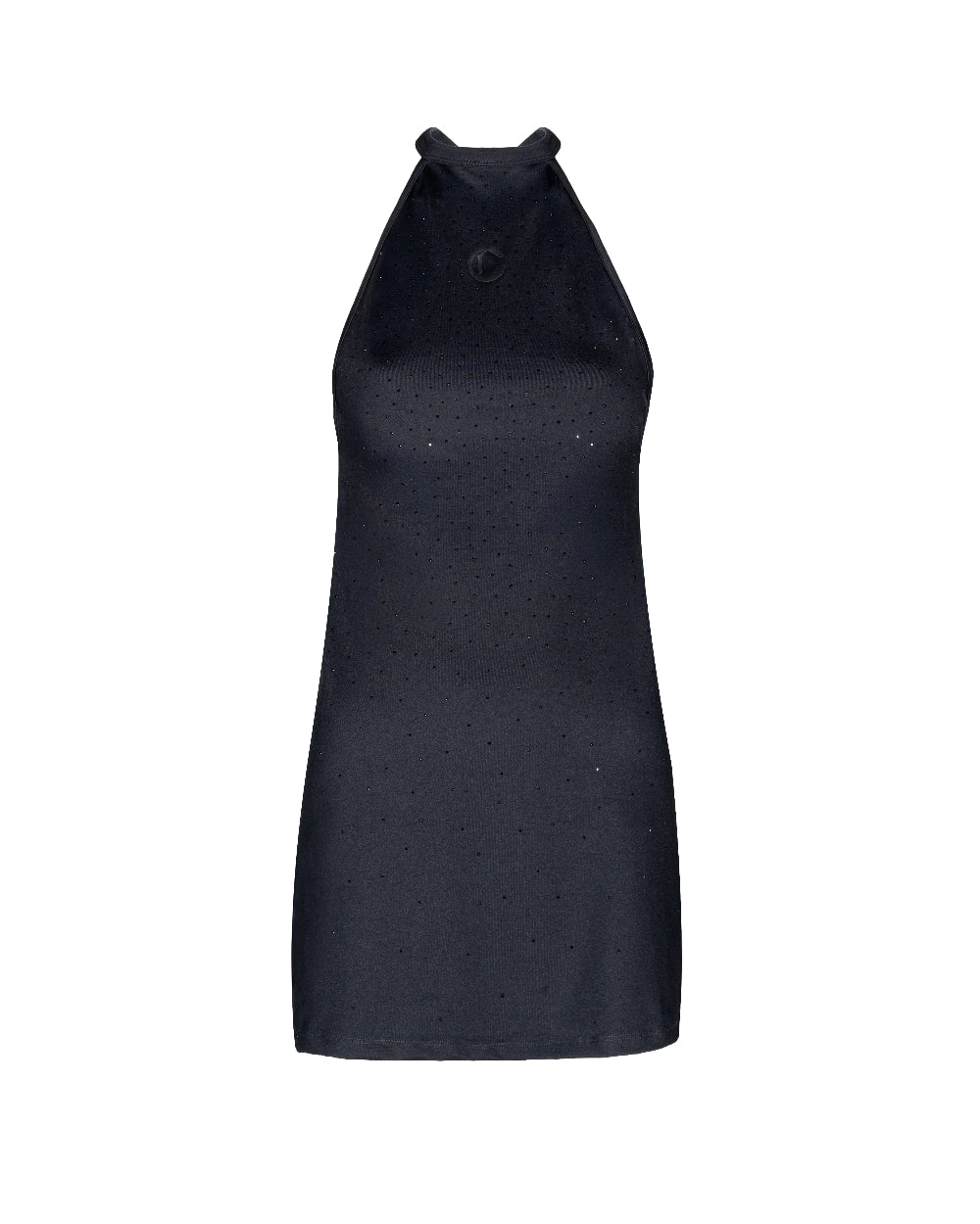 Vestido Glaciale Clemont Negro Frontal Mujer