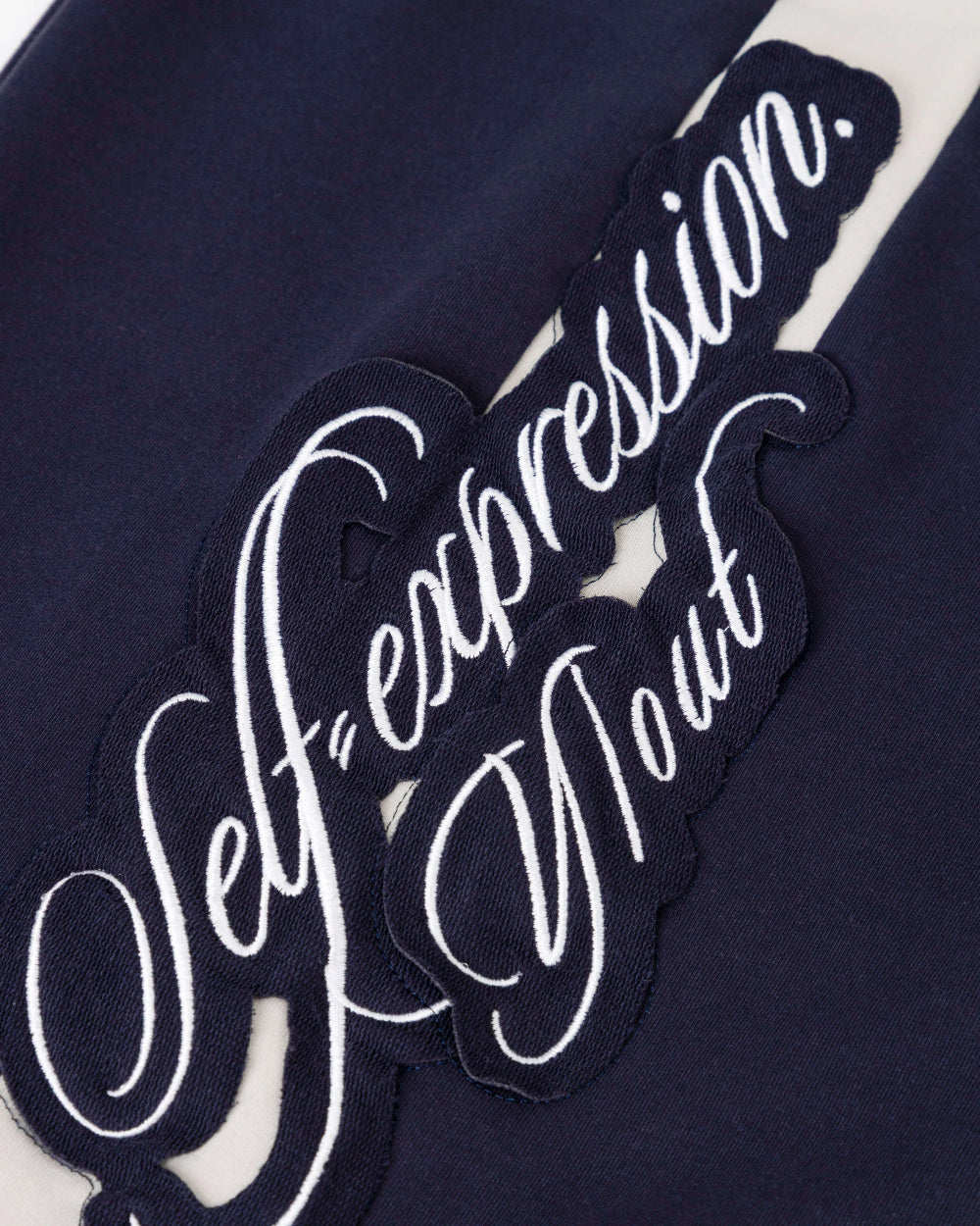 Sudadera Identity Yout Azul Oscuro Detalle detrás