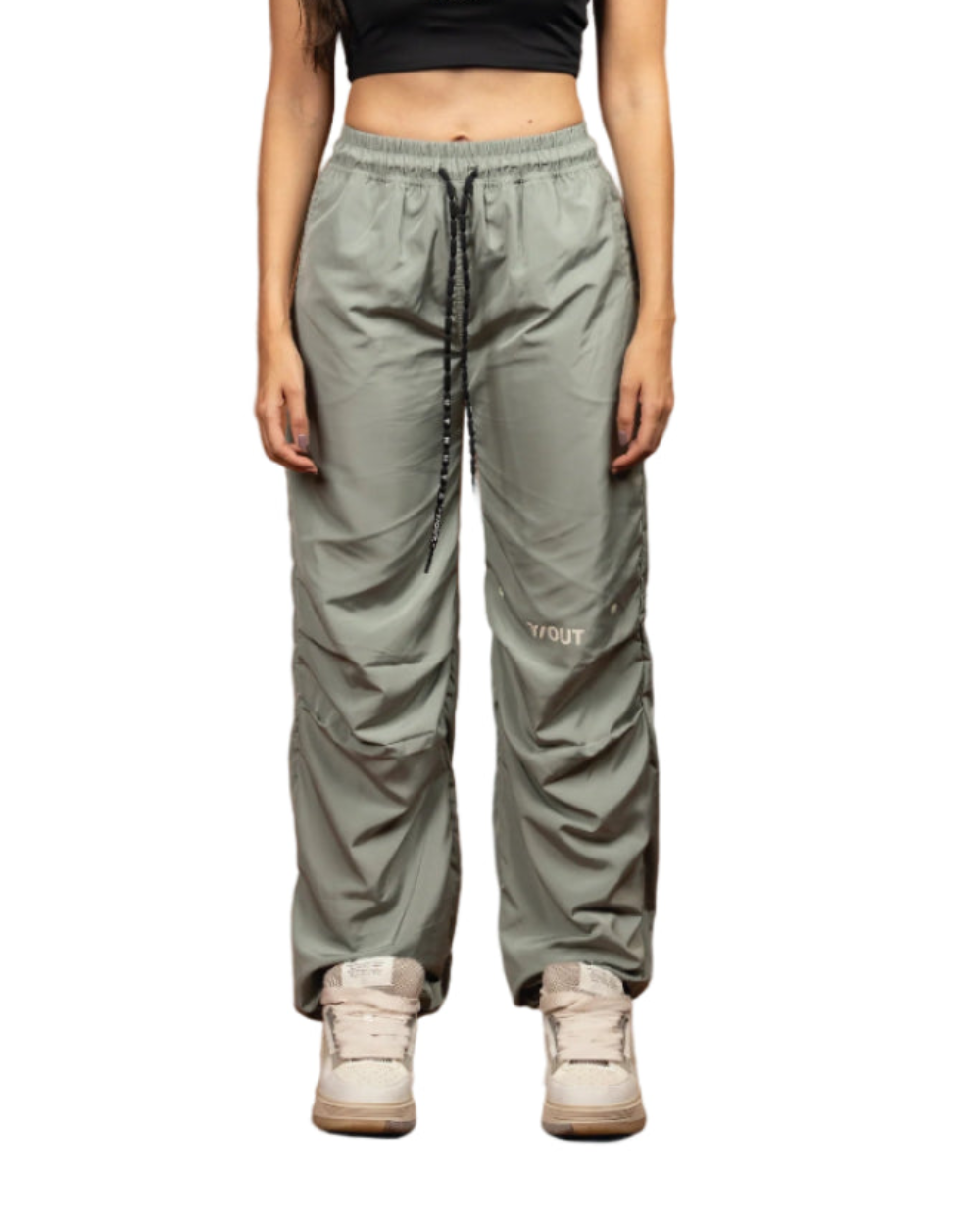 Jogger Bass Pants YOut Verde Mujer Frontal
