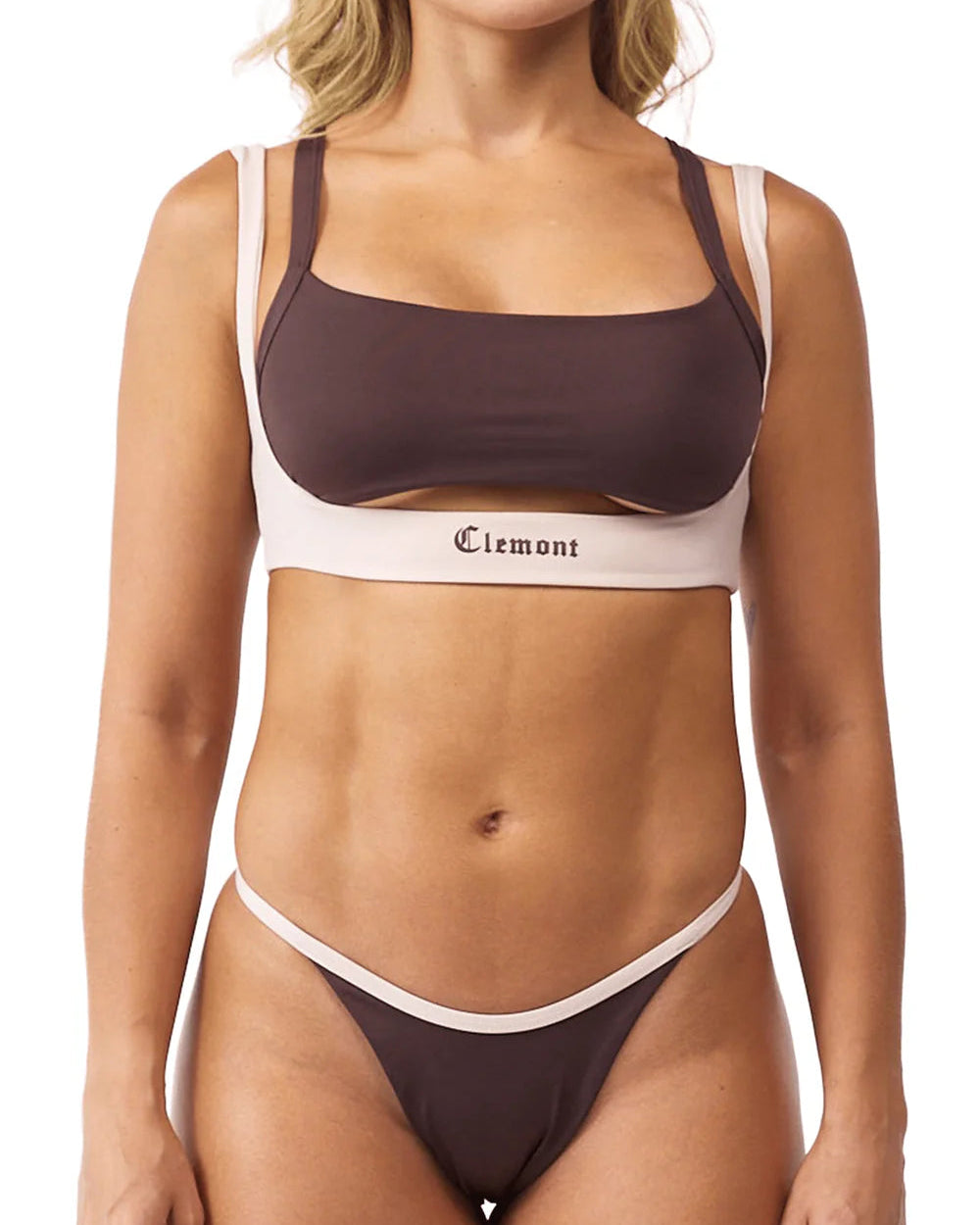 Bikini Verso Clemont Mocca Mujer Frontal Modelo