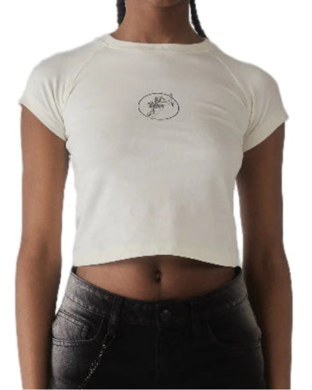 Camiseta Astrale Clemont Crema Mujer Frontal Modelo
